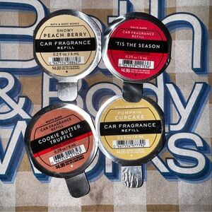 Bath & Body Works Car Fragrance Refill Collection - Peach, Red, Brown, Yellow
